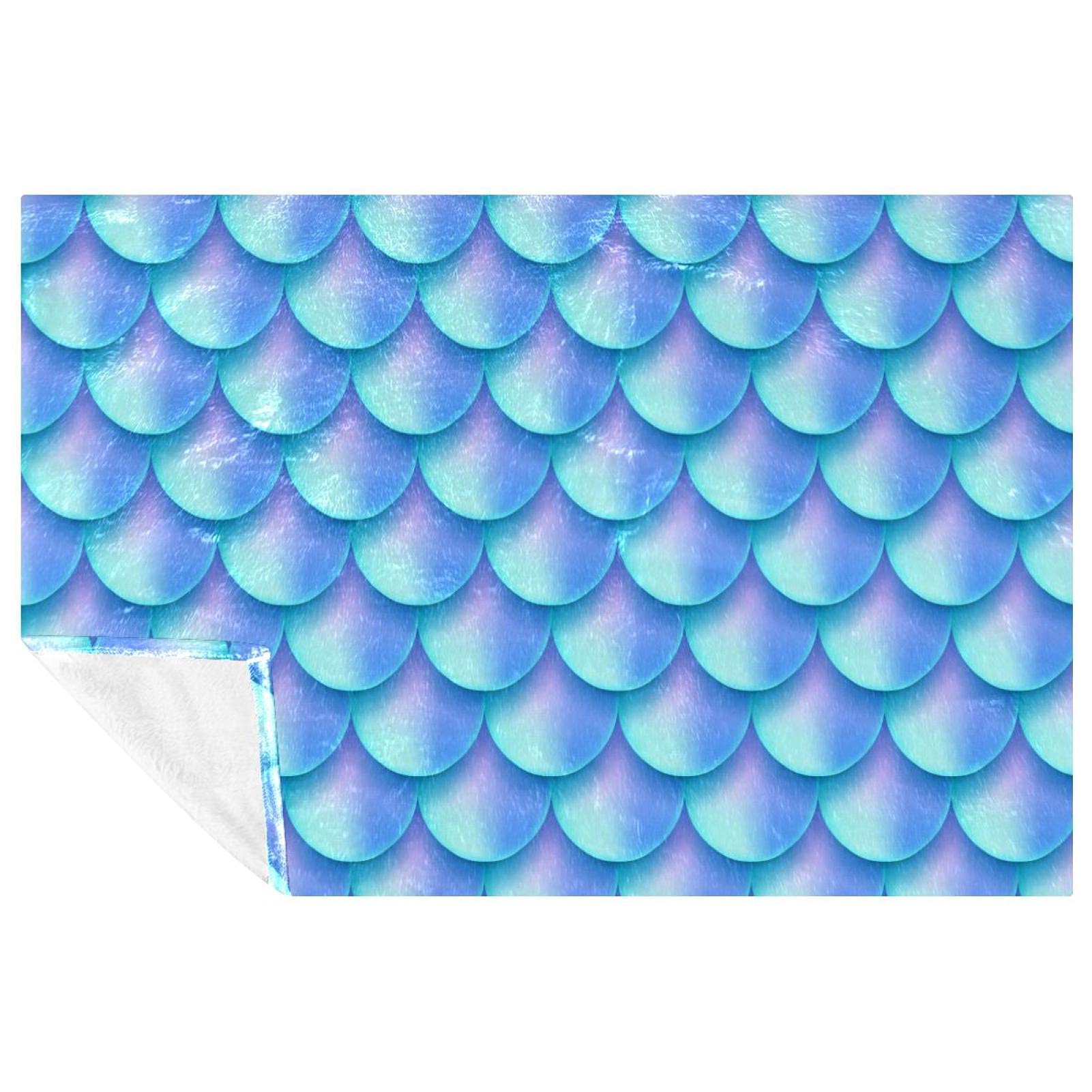 Couverture douce pour camping et pique-nique : le plaid bleu idéal pour vos sorties plage