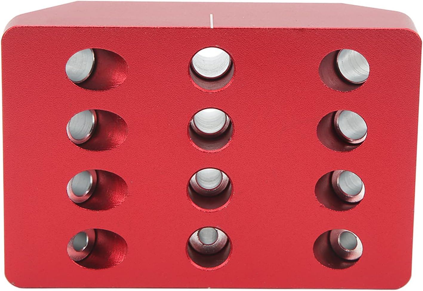 4 Sizes Pocket Hole Drill Guide Jig High Hardness Portable Simple Operation Hole Jig 30 45 90 Degree (Red)
