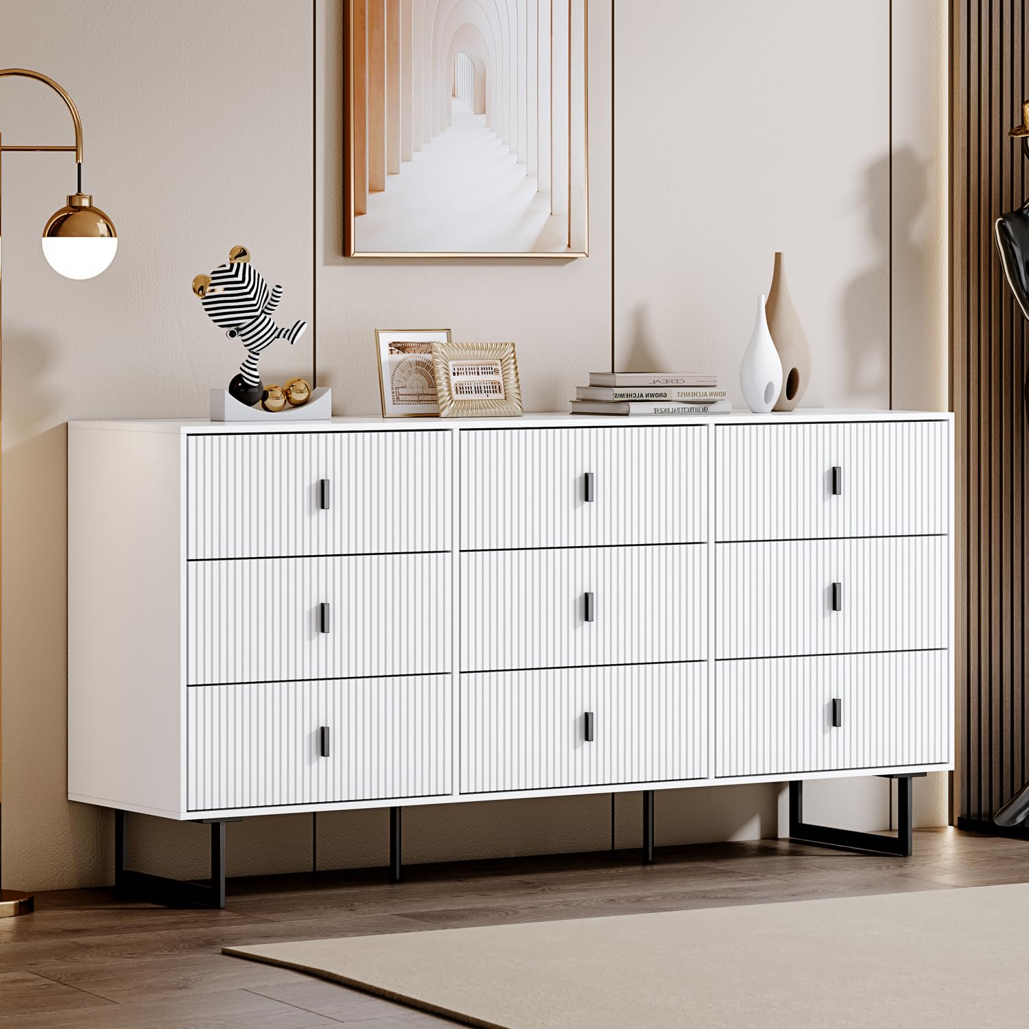 Amazon.com: Chrangmay Modern Chest of Drawers with 9 Drawers,Deep