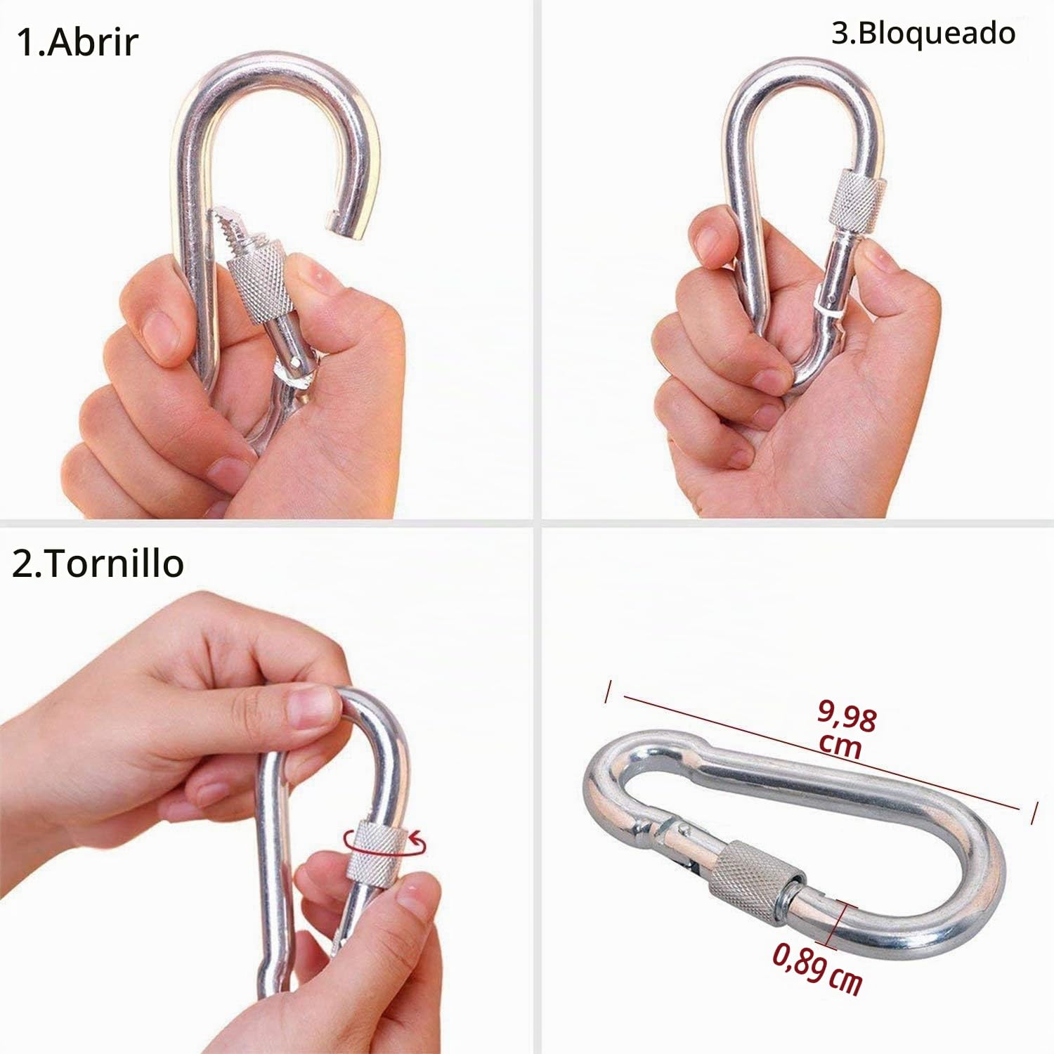 Cuerda Multifuncional para Exteriores D10 mm Nailon 1200kg Carga Rescate Montañismo Escalada