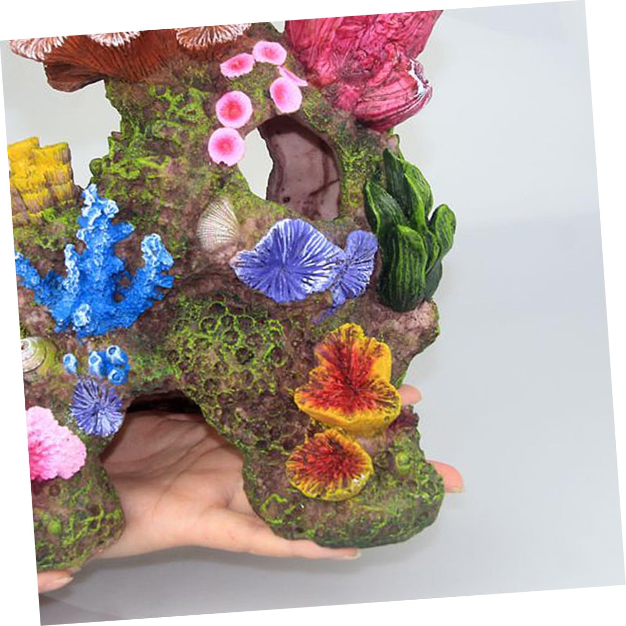 BESPORTBLE Adorno de Coral de Imitación para Acuario Paisaje de Falso Decoración de Pecera Material Seguro para Agua y de Limpiar 1 Pieza