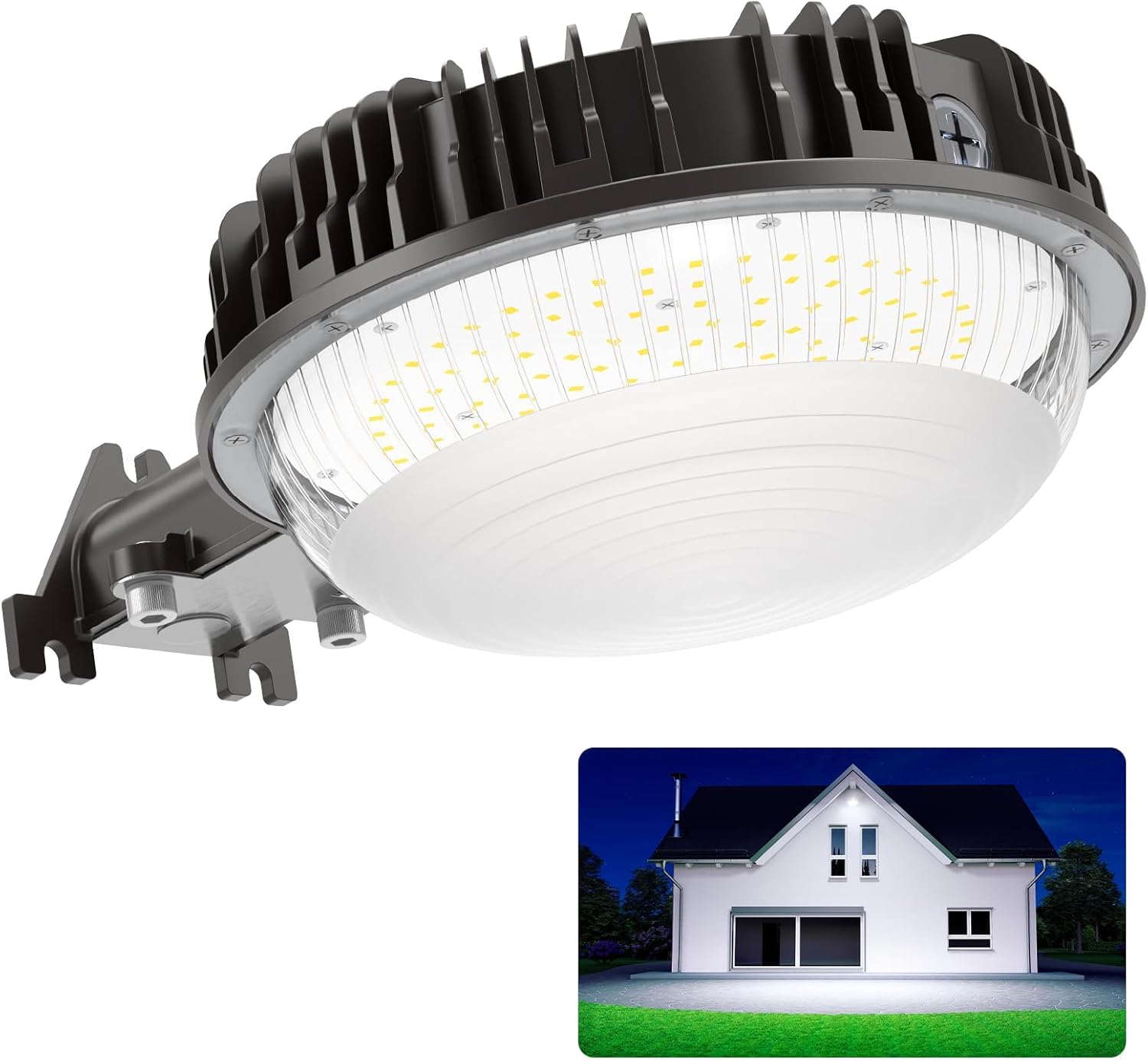 100W LED Barn Light 15000LM with Dusk to Dawn Photocell, ETL Listed, 5000K Daylight Yard Area Light, IP65 Waterproof Security Area Light for Farmhouse/Garage/Yard, AC100-277V