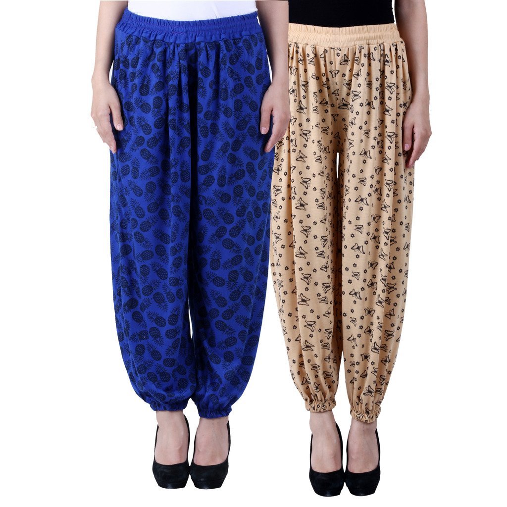 Women's Printed Viscose Harem Pants Pack of 2-image-8