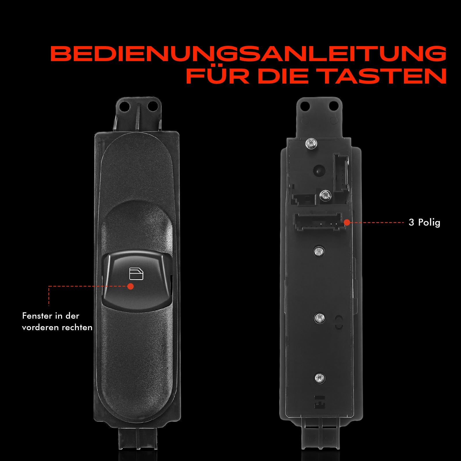 INTERRUPTEUR LÈVE-VITRE AVANT Droit Pour PEUGEOT 208 II (UB UP UW