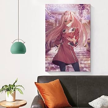 Amazon.co.jp: 絵画 ダリフラ ゼロツー ポスター 装飾画 Unframe