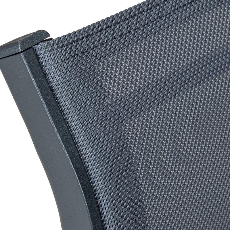 Chaise empilable DRW anthracite pour optimiser l'espace du balcon - 2