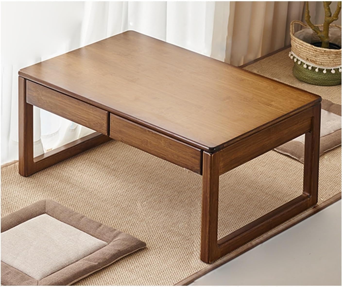 Table basse pliable de m&eacute;ditation et c&eacute;r&eacute;monie du th&eacute; pour salon zen