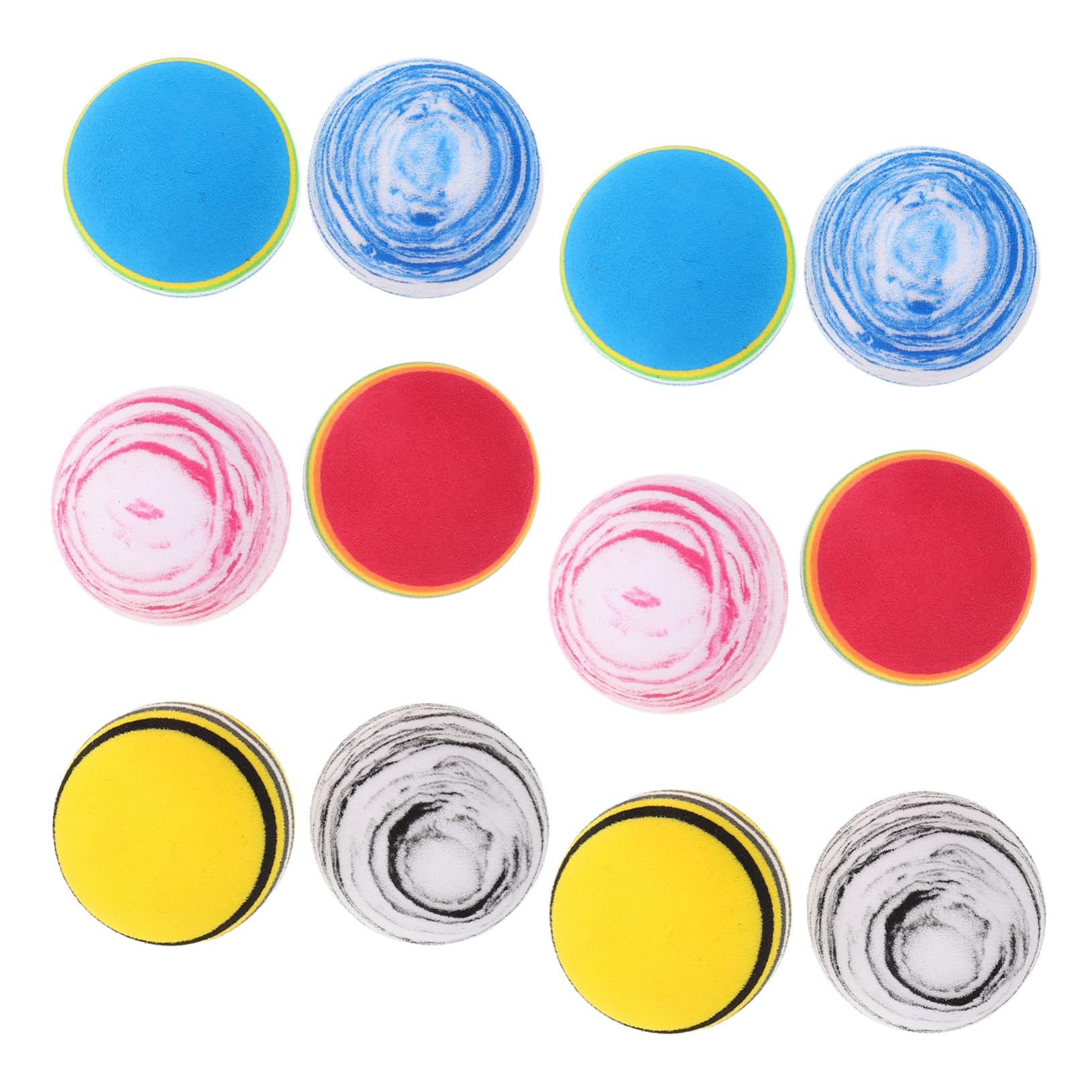 Hemoton 12pcs Lightweight Golf Practice Balls for Soft Sponge Design for Indoor and Backyard Training Safe Realistic Feel for Skill Improvement and Swing Practice