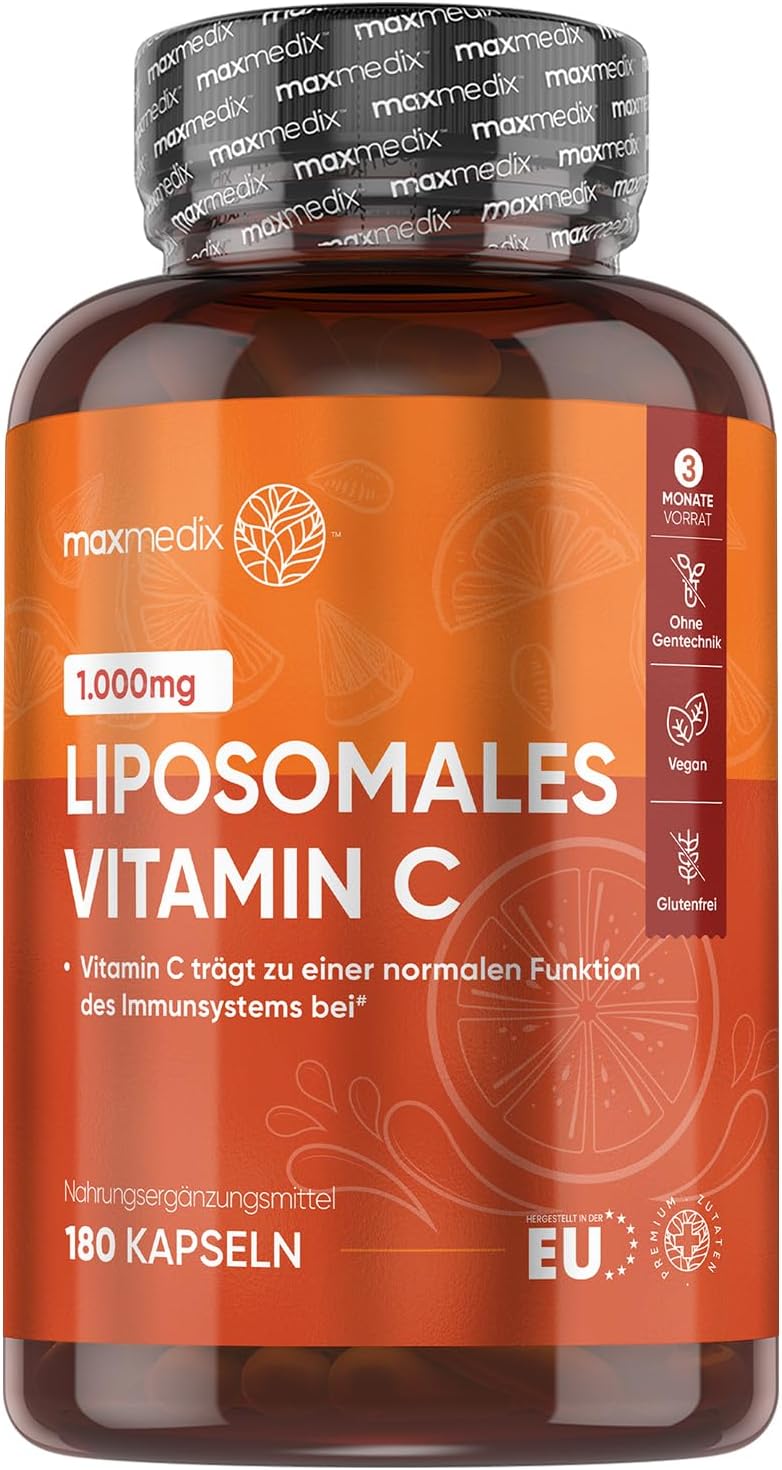 Liposomales Vitamin C 1000mg Vit C pro Tag Höhere Bioverfügbarkeit