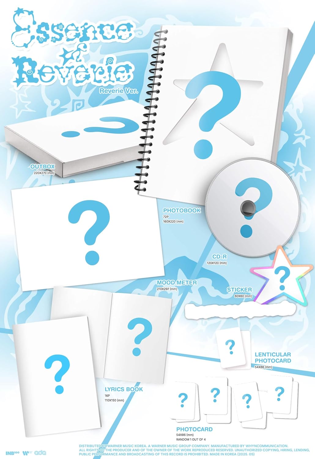 BAEKHYUN Essence of Reverie Album [Essence + Reverie 2 Photobook Ver. Full set]+Pre Order Benefits+BolsVos Exclusive K-POP Inspired Digital Merches