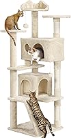 Vista 22 de Yaheetech Árbol para gatos de varios niveles para gatos grandes, con cómodos condominios para gatos