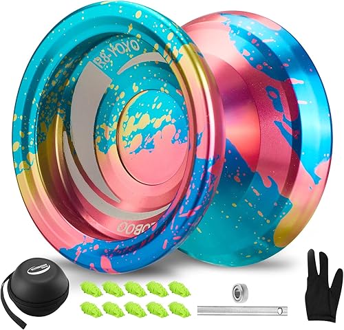 WATIEOBOO R8 Responsive Yo yo profesional, yoyos de metal para niños y adultos principiantes, rodamiento Yoyo de repuesto que no responde para