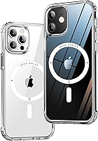 Vista 51 de ONES Funda delgada transparente para iPhone 8 Plus/7 Plus, PC + TPU híbrido, protección contra caídas de grado militar [antiamarillamiento], funda