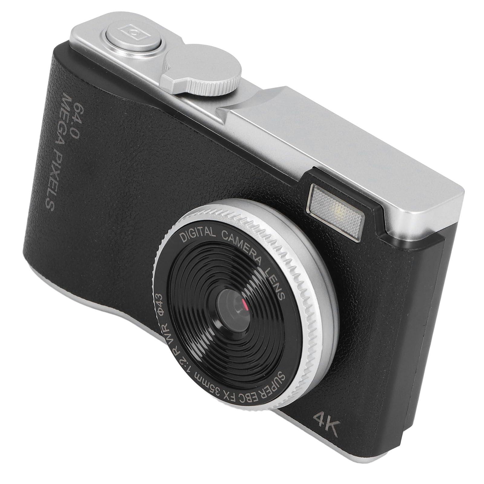 48mp, 1080p, 16x Zoom Fotocamera Digitale Autofocus, Display HD con Luce di Riempimento e Design retrò, Timer Selfie per Viaggi, Time-lapse con Timestamp, Filtri per Cattura del