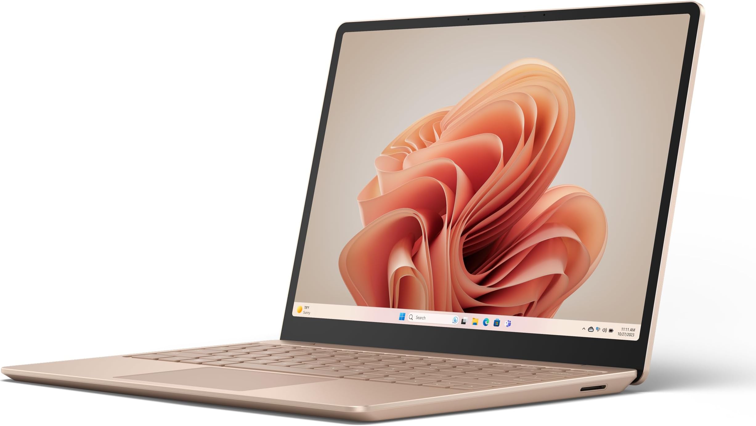 Microsoft Surface Laptop Go 3 (2023) - 12.4" Touchscreen, Thin & Lightweight, Intel Core i5, 8GB RAM, 256GB SSD SSD, with Windows 11, Sandstone Color Microsoft Copilot