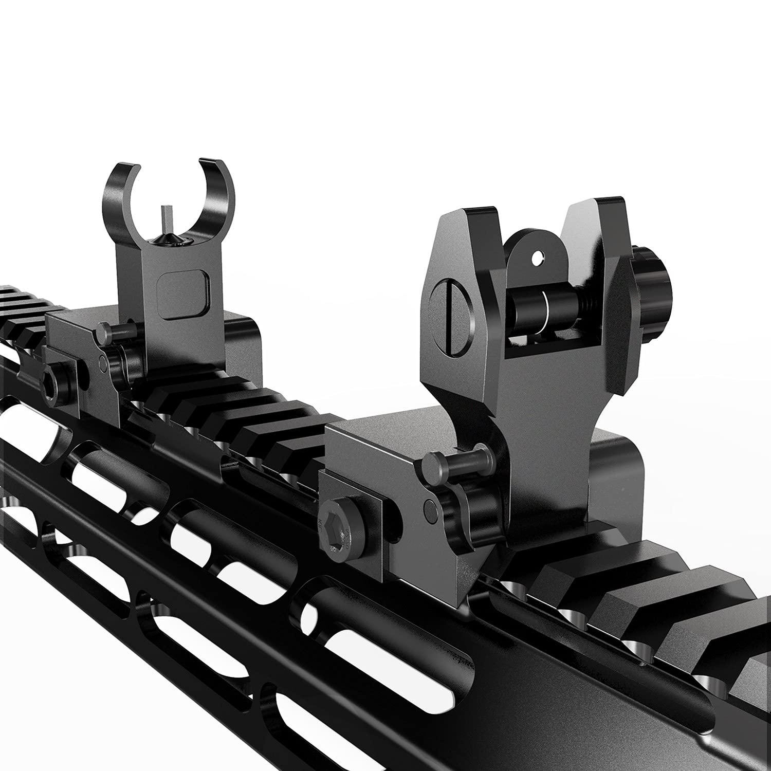Snapklik.com : Flip Up Iron Sights A2 Front Sight & Rear Sight For Gun ...