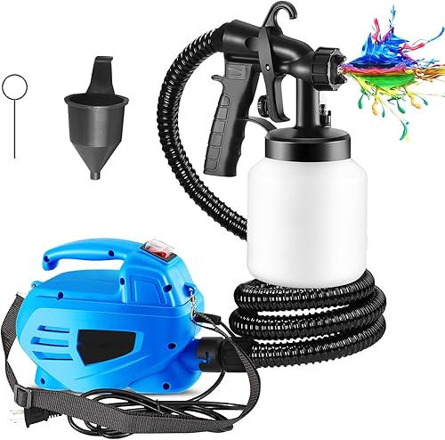iMounTEK Pulverizador de pintura, 650 W de alta potencia, 3 patrones de pulverización, pulverizador de pintura eléctrico con contenedor desmontable