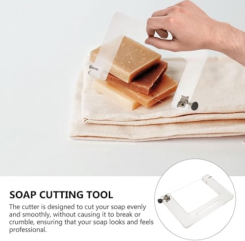 Miniatura 9 de EXCEART Cortador de jabón acrílico, cortador de jabón de empuje, cortador de jabón de alambre para hacer jabón, molde de jabón hecho a mano