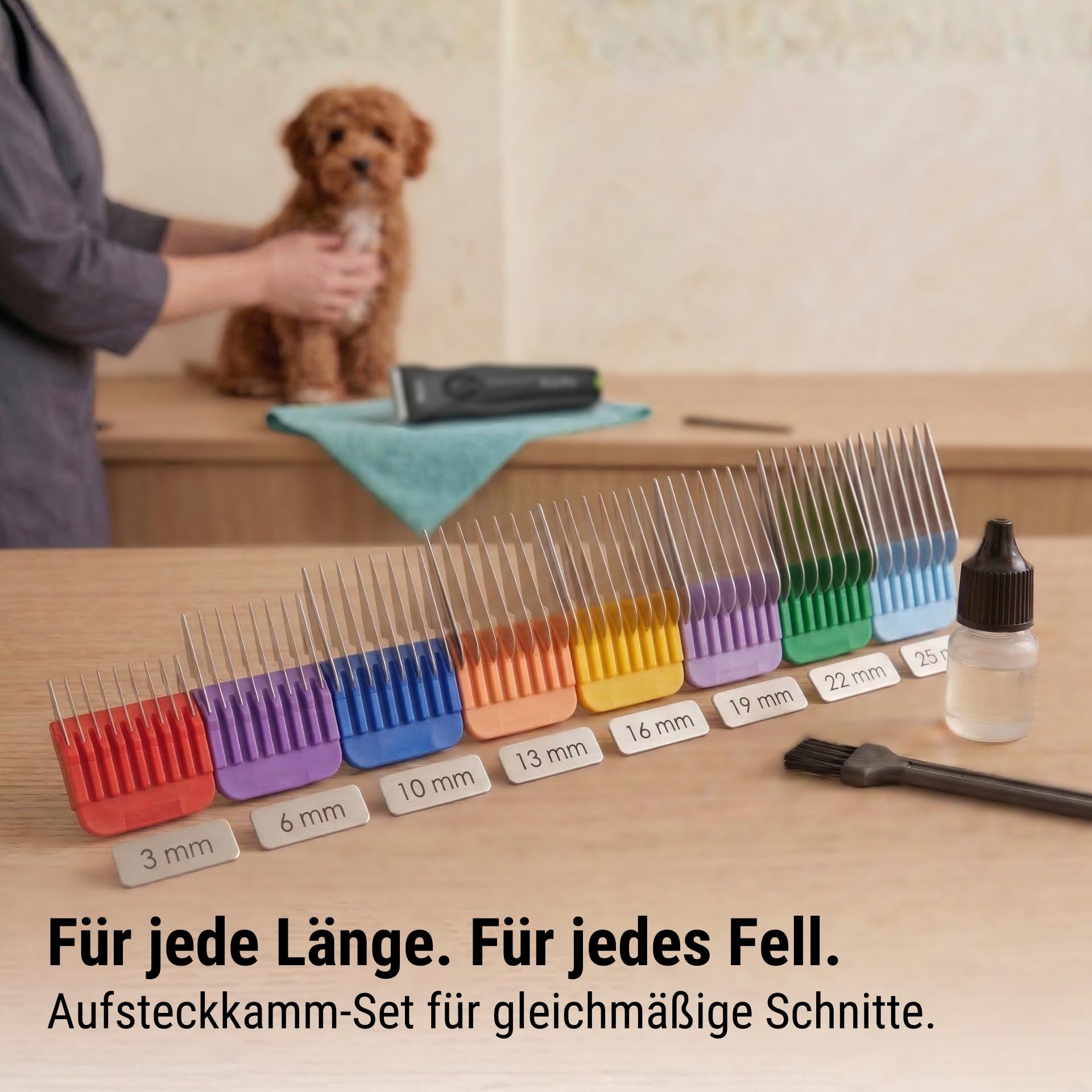 Agrarzone Wahl Arco Pro Hundeschermaschine 2 Akkus Schermaschine Hund Moser | Aufsteckkamm Set, Moser, leistungsstark, Rasierer, Trimmer, Katzen