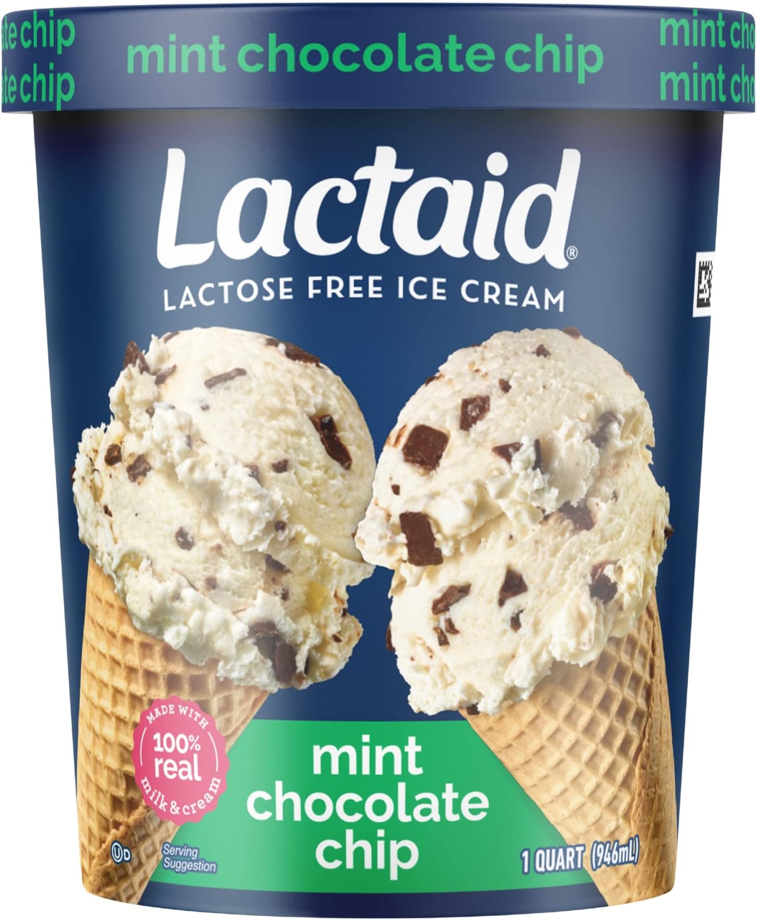 McNeil Lactaid Mint Chocolate Chip, 32 oz (frozen)