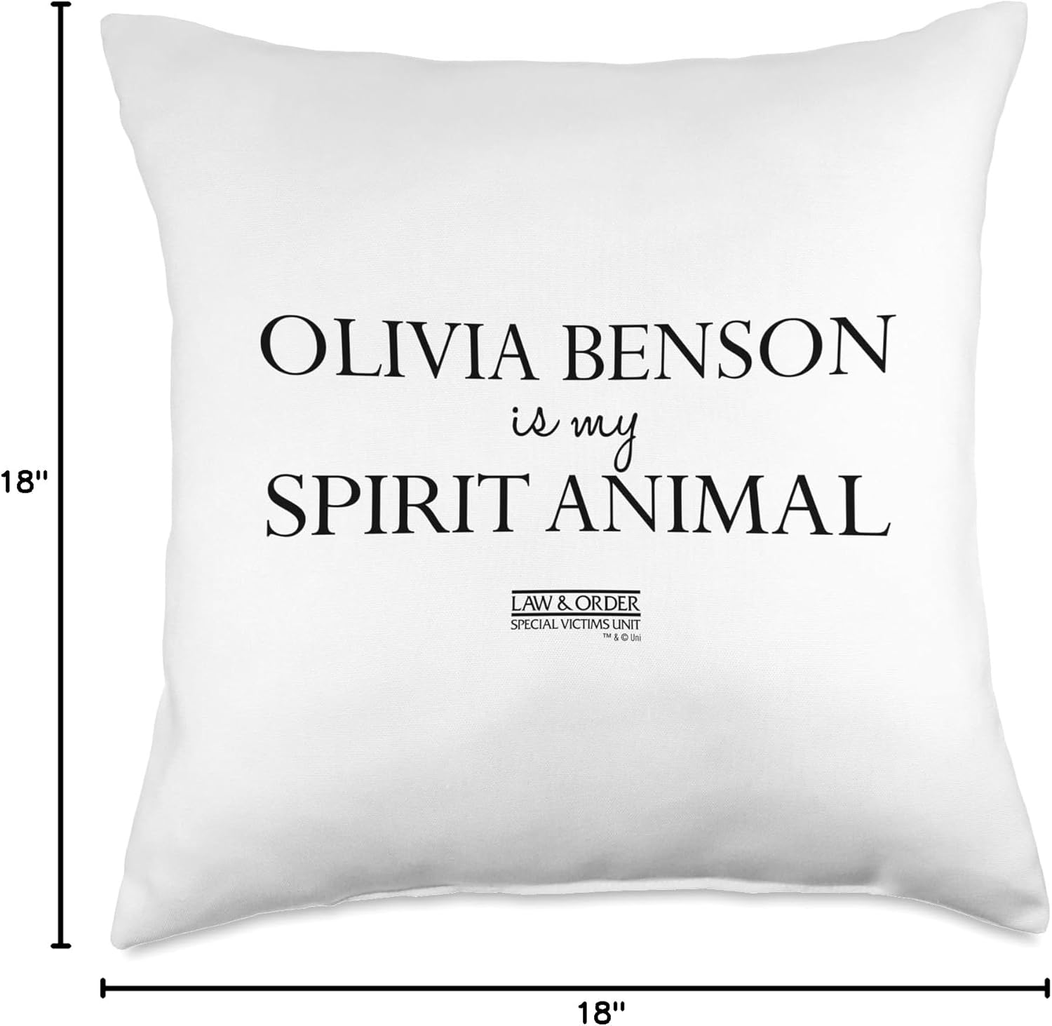 Olivia Benson is my Spirit Animal Throw Pillow
