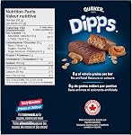 Quaker Dipps Granola Bars - Peanut Butter, Multi-Pack, 5 Bars, 156g (Pack of 12)