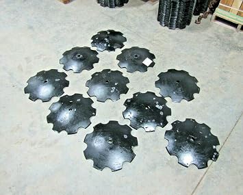 Pro Parts Place, PPP Lot of 10 18" DISC Harrow Blades 3.5MM Thick to FIT 1" OR 1-1/8" Square Holes