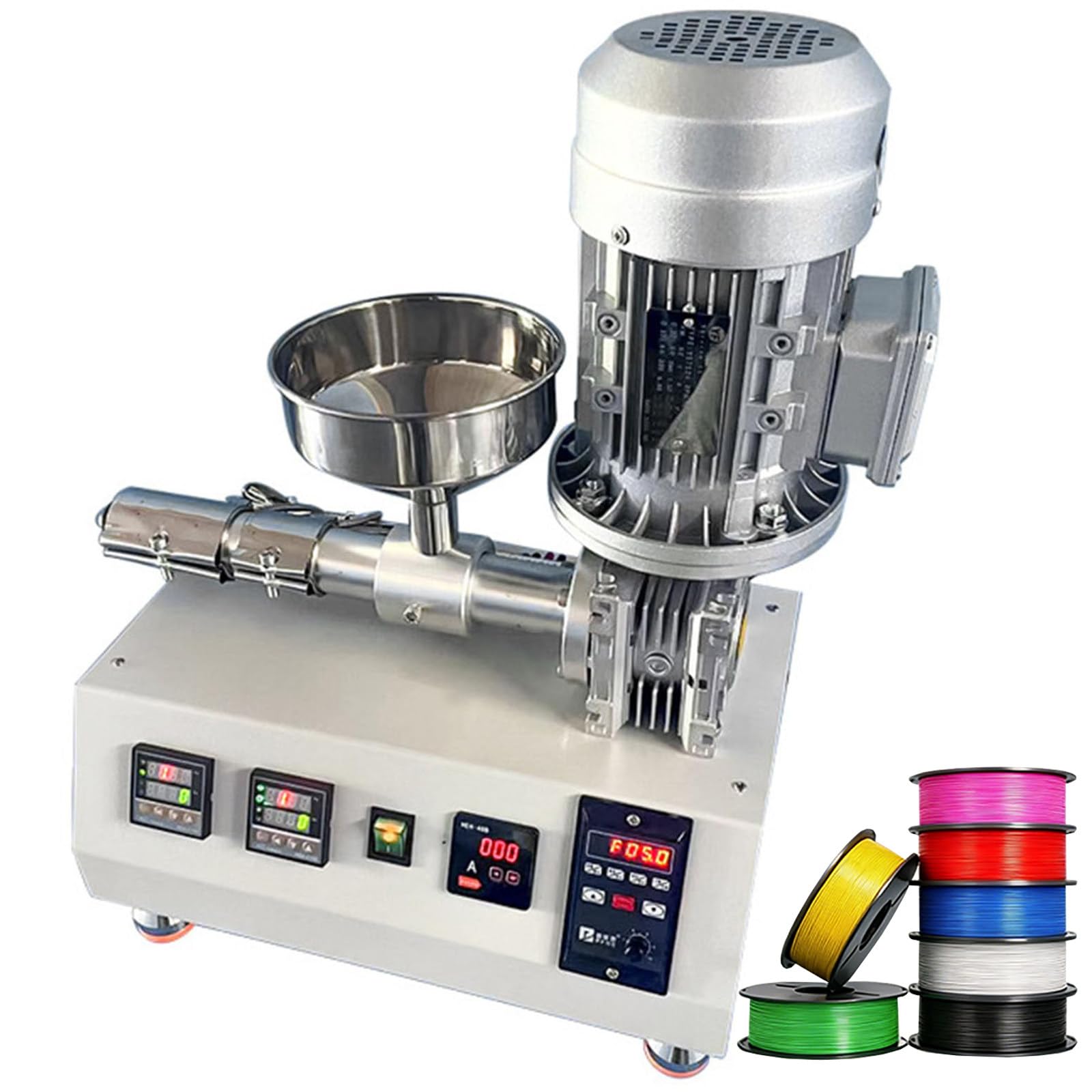 Maszyna Do Produkcji Materiałów Eksploatacyjnych O Mocy 1000W (500–1000g/h), Wytłaczarka 3D Do Granulatu, Sterowanie PID (0–350°C), Do Materiałów Eksploatacyjnych O Grubości 1,75mm/3mm