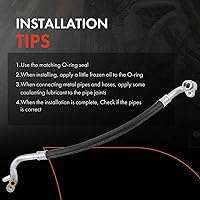 Vista 6 de A-Premium Conjunto de manguera de línea de succión de A/C compatible con BMW 228i 320i 328i GT xDrive, 428i xDrive Gran Coupe, L4 2.0L, Compressor