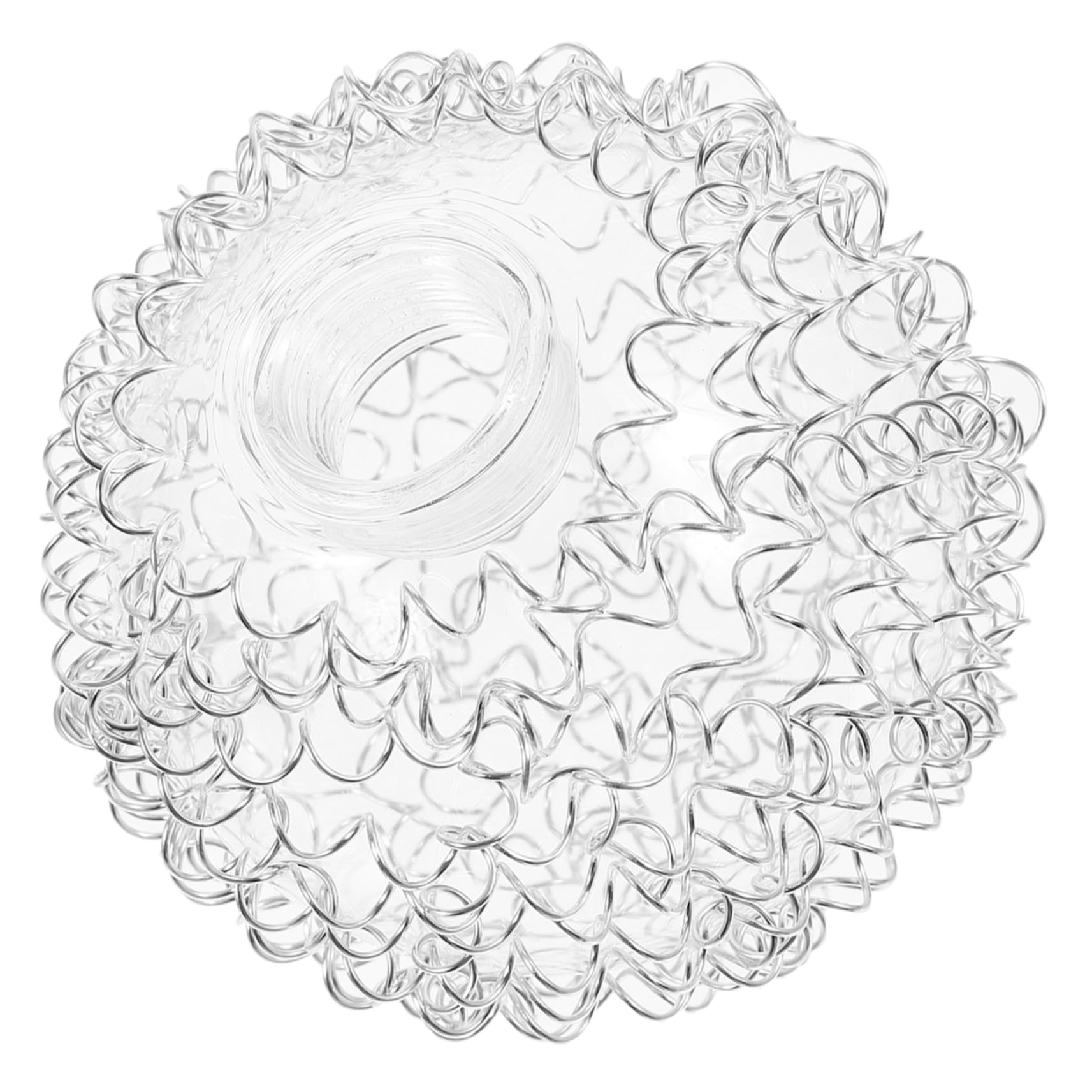 STOBAZA Elegant Light Shade Globe Glass and Aluminium Wire Construction, Reliable and Easy to Install Replacement Lamp Shade Cover for Pendant Lamp, Suitable for Multiple Scenes Stylish