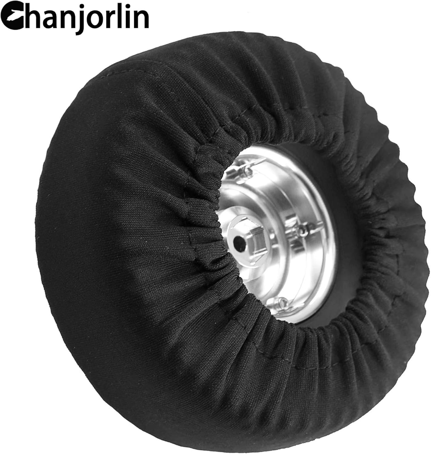 1/10 RC Simulation Spare Tires Cover Leather Tyres Dustproof Cover Accessories Compatible with 4.52"-4.72" Tires 1:10 Crawler Truck Car Traxxas TRX4 Axial SCX10 III RC4WD D90 TF2 Gen8 RR10