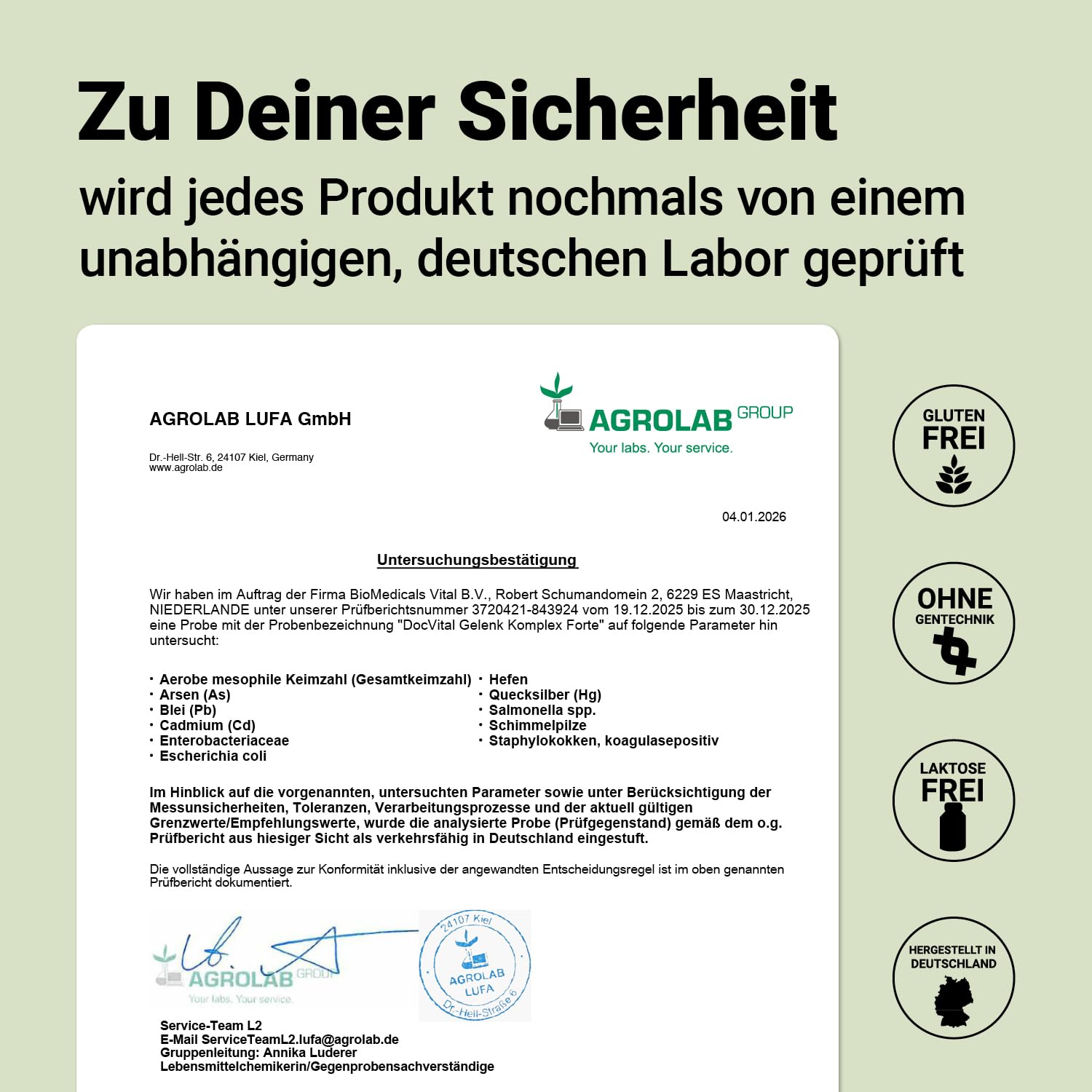 Glucosamin Chondroitin MSM Kapseln hochdosiert [180 Stück] - Gelenkkapseln mit Hyaluronsäure, Vitamin C & Kurkuma - Gelenke & Knorpel - Made in Germany