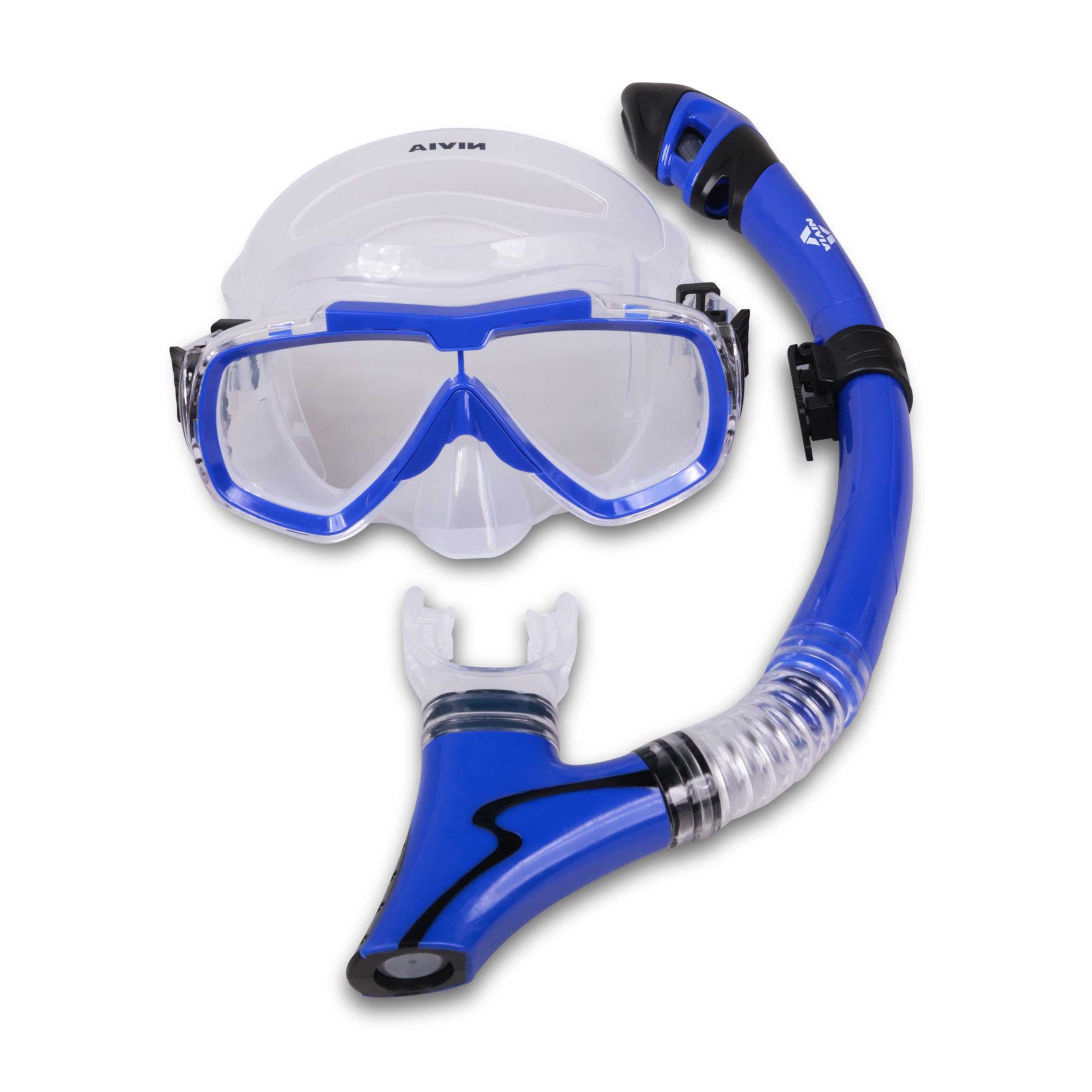 Nivia Pro Dive 2.0 Diving Set for Unisex Kids and Adults, Swimming Mask Diving Goggles with Silicone Strap, Set for Swimming Equipment Snorkel Mask for Underwater Sports Diving (Blue)-image-15