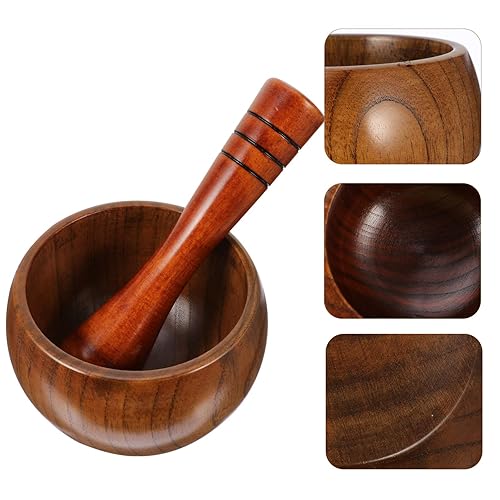 Miniatura 4 de DOITOOL 1 juego de triturador de ajo Galik especias madera