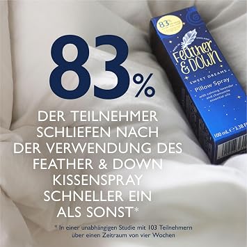 Feather & Down Kopfkissenspray-Duo-Geschenkset (50ml Kopfkissenspray Sweet Dream & 50ml Kopfkissenspray Breathe Well) – Die perfekte Kombination für eine erholsame Nachtruhe. Ohne Tierversuche. Vegan.
