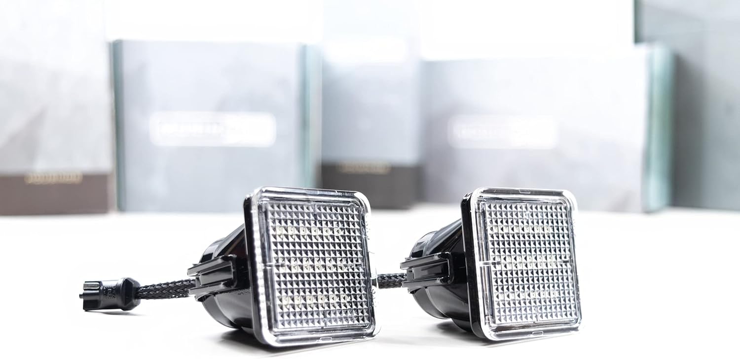 Morimoto XB LED License Plate Lights, Black Housing Upgrade, Fits TacomaTundra 14-21, Universal Plug and Play Assembly, Easy Install, 5000k Pure White Light, Anti-UV Coating 1x LF7725