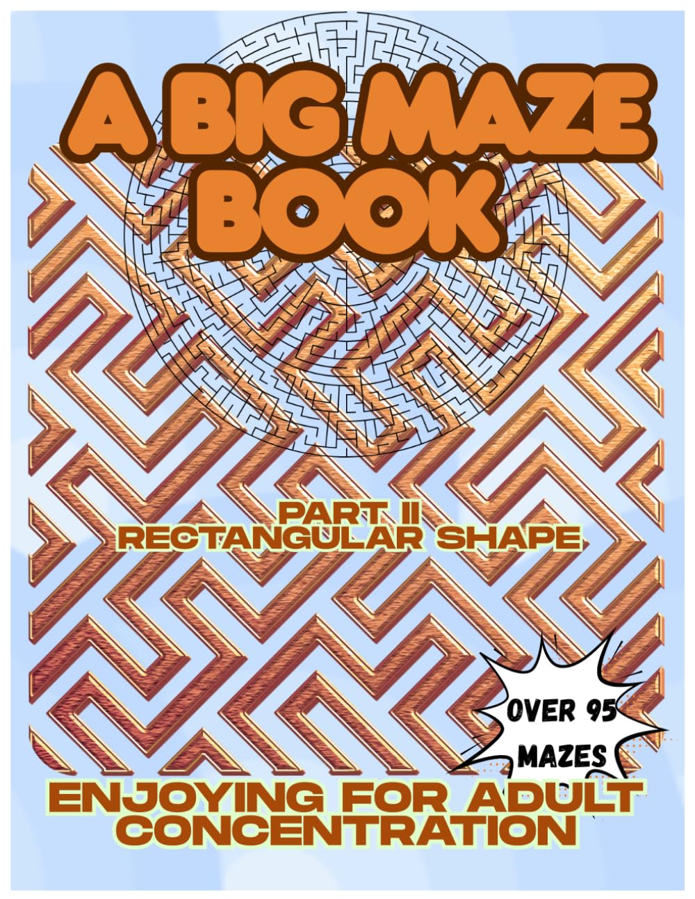A Big Maze Book: Enjoying for Adult Concentration