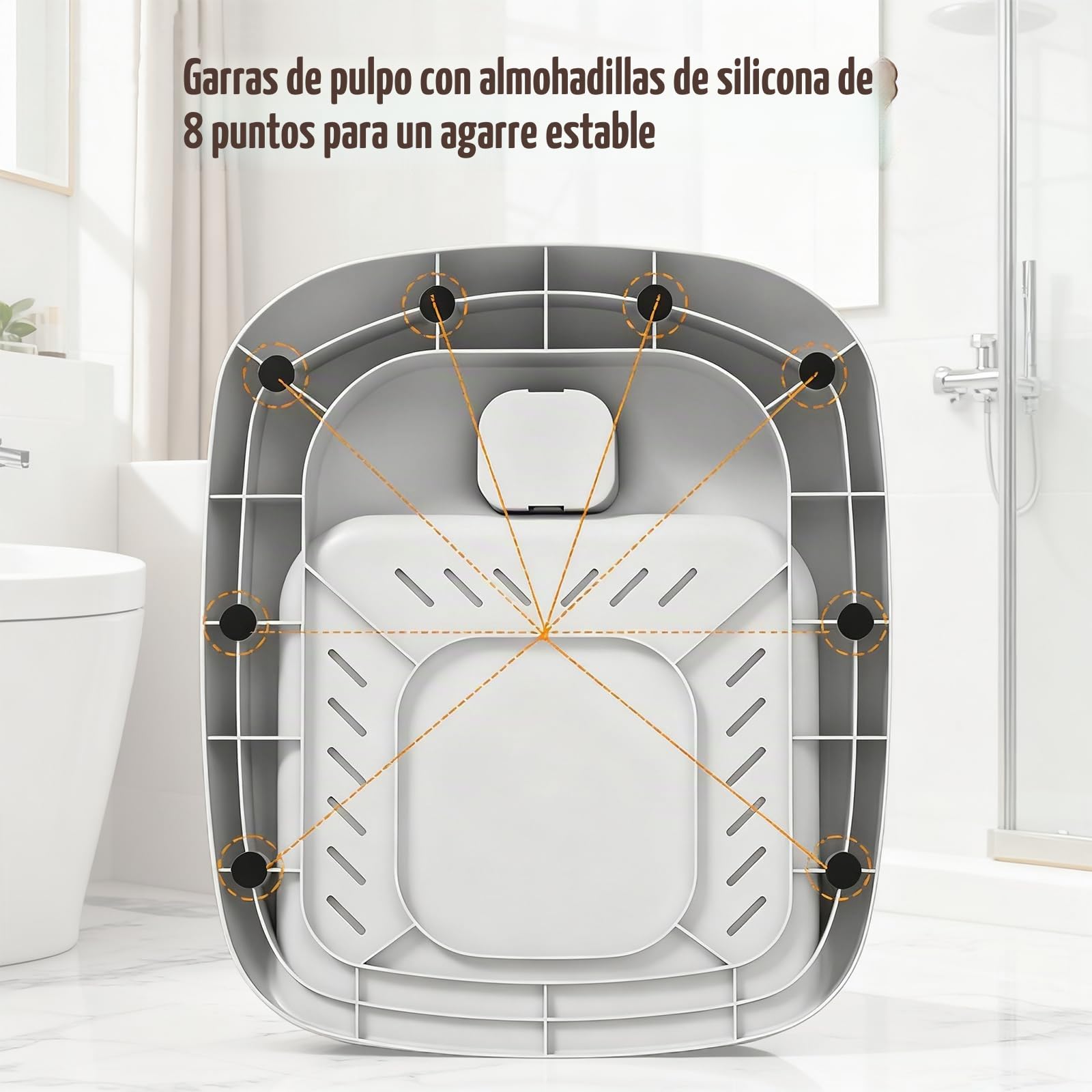 Soporte de Bañera para Bebés con Diseño de Pato, Asiento Antideslizante Ajustable, Soporte Ergonómico para Baño Seguro, Ideal para Bebés de 6 a 24 Meses