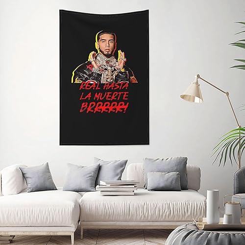 Miniatura 2 de Tapiz Anuel Singer AA para colgar en la pared, tela de picnic suave, interesante para dormitorio, sala de estar, decoración de regalos, 60 x 40