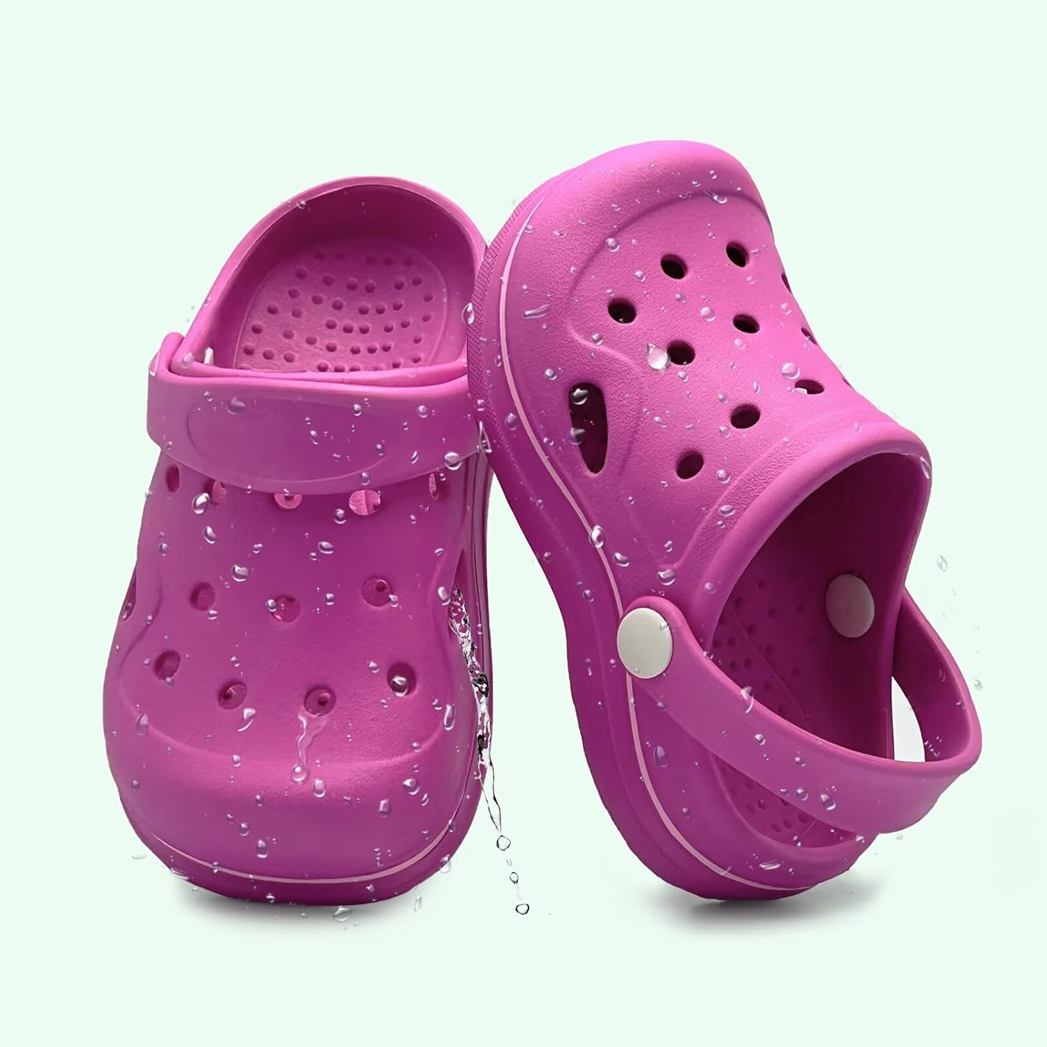 Toddler Girls Boys Clogs Classic Garden Shower Beach Pool Swim Slip on Sandals Slides Children Kid Cute Water Shoes - Image 6