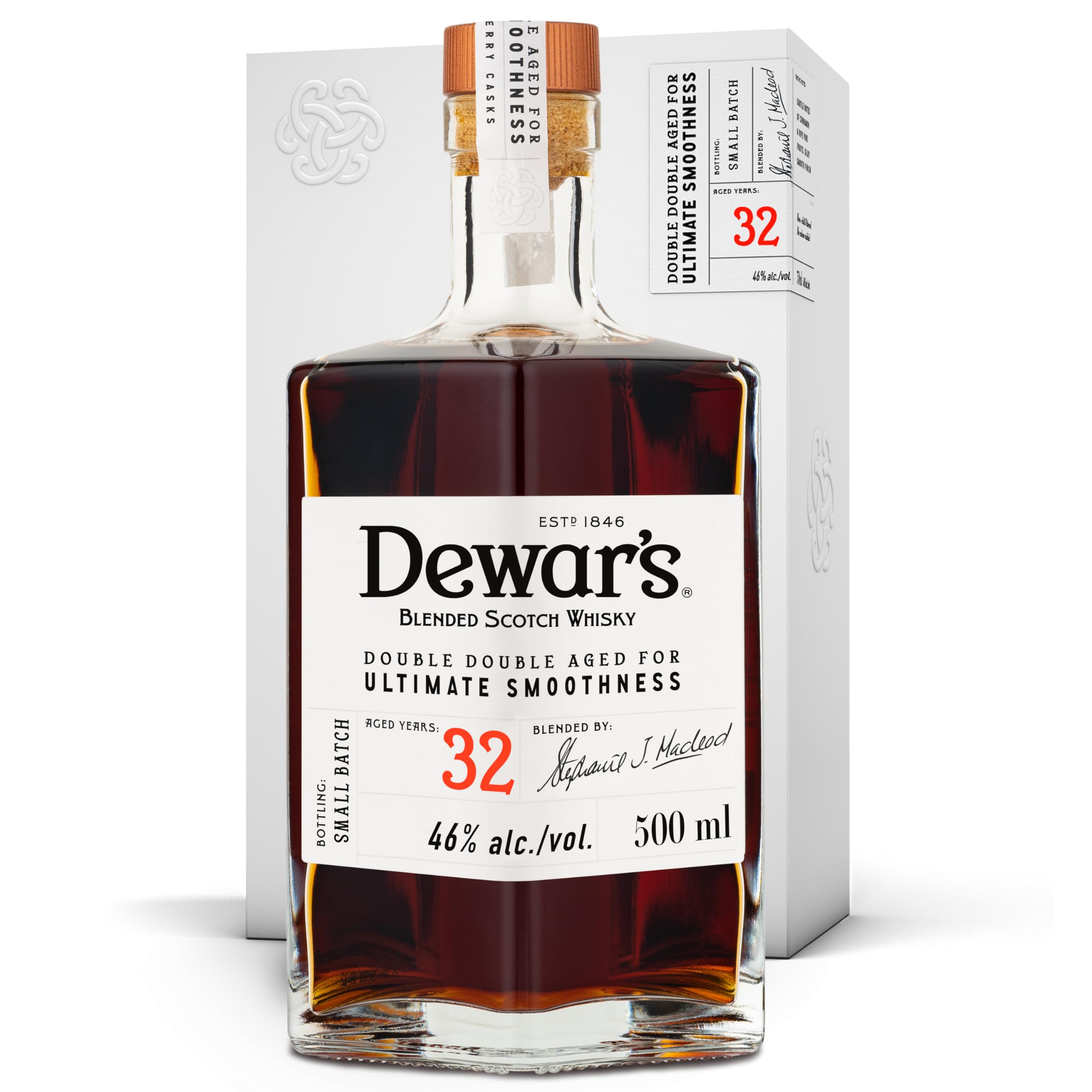 ウイスキー Dewar's Double Double 32 Years Old Dewar's Double Double 32 Year Old Blended Scotch Whisky, 46% ABV