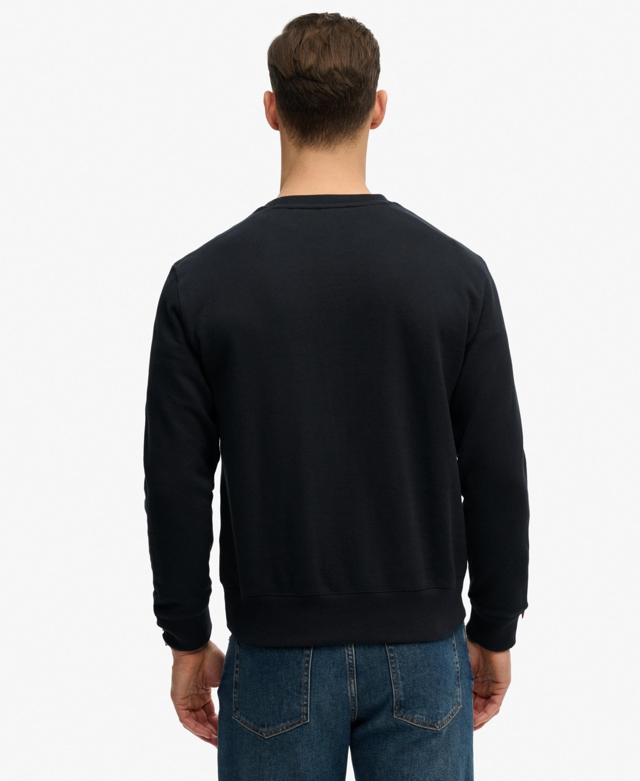 Superdry Felpa girocollo da uomo con logo Essential