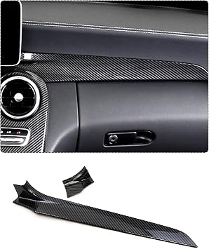 Center Console Dashboard Panel Cover, Carbon Fiber Pattern Style, Interior Decoration Accessories for Mercedes Benz C Class W205 2015-2018 GLC X253 2016-2021