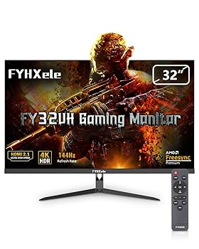 FYHXele 32インチ 4K 144Hz ゲーミングモニター Amazon.com: FYHXele 32 inch 4K Gaming Monitor, UHD Fast IPS