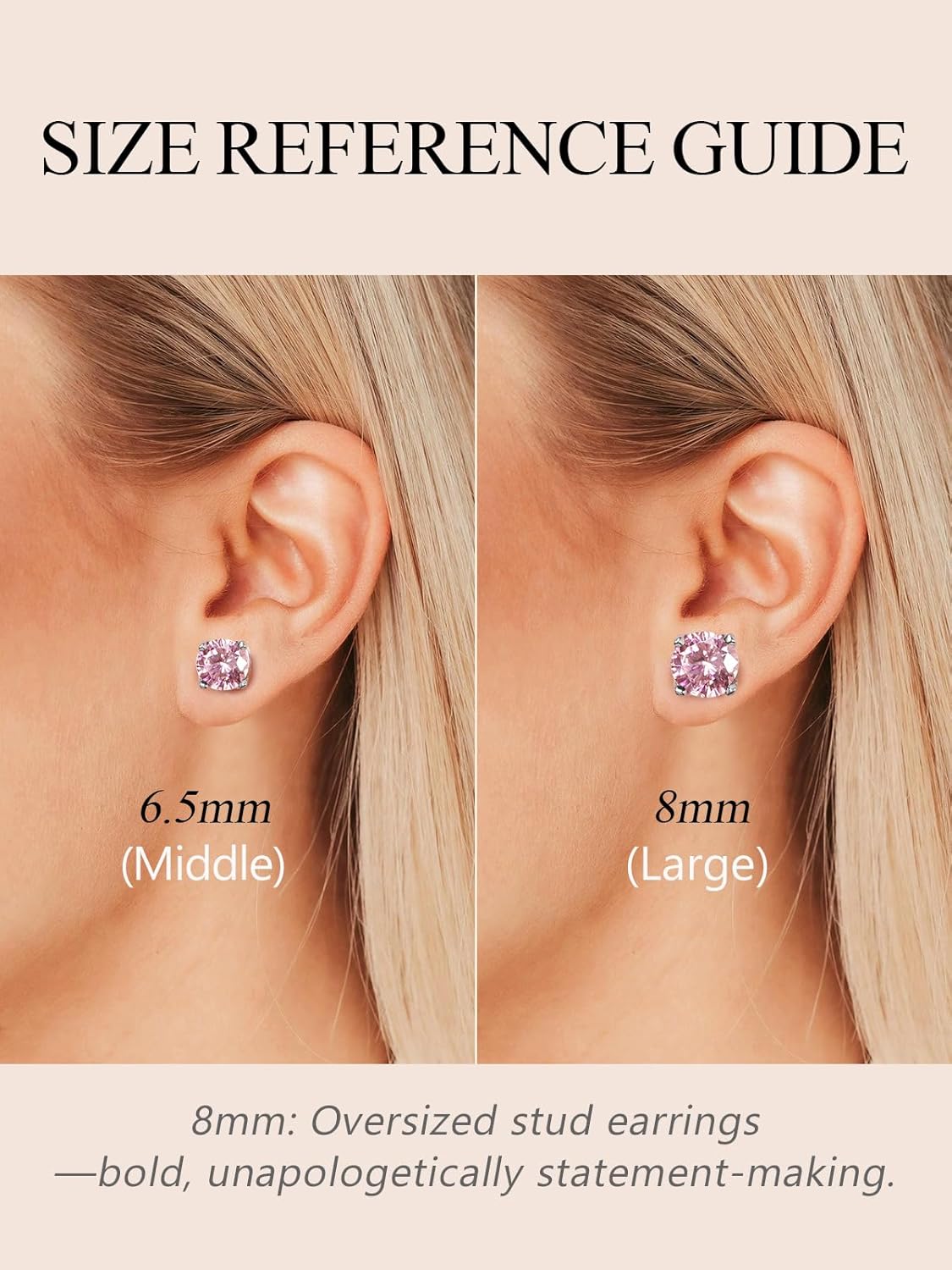 Natural Turquoise/5A Cubic Zirconia Gemstone Stud Earrings for Women, Solid 925 Sterling Silver Hypoallergenic, Birthday Valentines Anniversary Christmas Ideal Gift for Her - Image 5