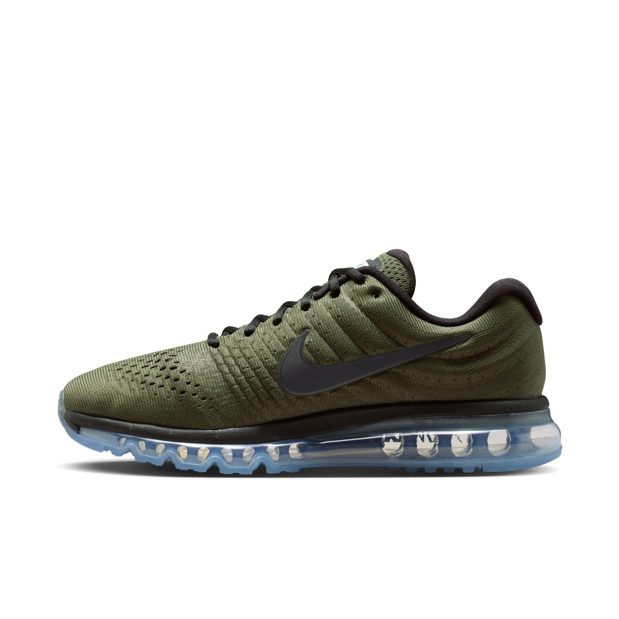 Nike Men's Air Max 2017 Running Shoes-Bright Crimson/Total Crimson
