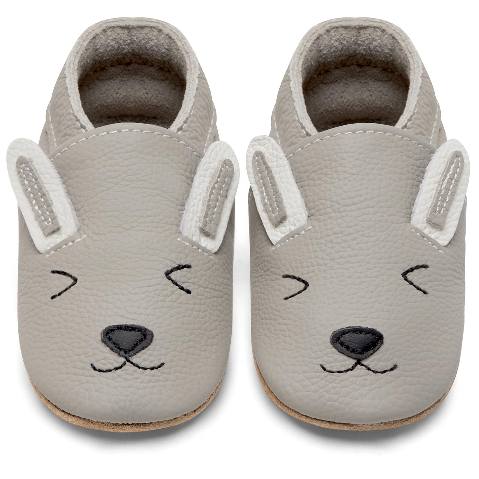 IceUnicorn Krabbelschuhe Baby Lauflernschuhe Jungen Mädchen Weicher Leder Babyhausschuhe Kleinkind Rutschfeste Lederschuhe Baby