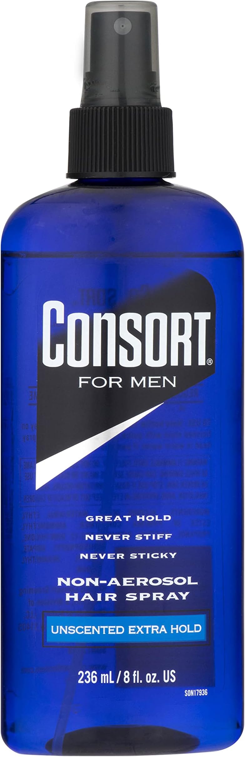 Extra Hold Non-Aerosol Hair Spray Pump for Men, Unscented, Fast Drying, Not Sticky or Stiff, 8 oz