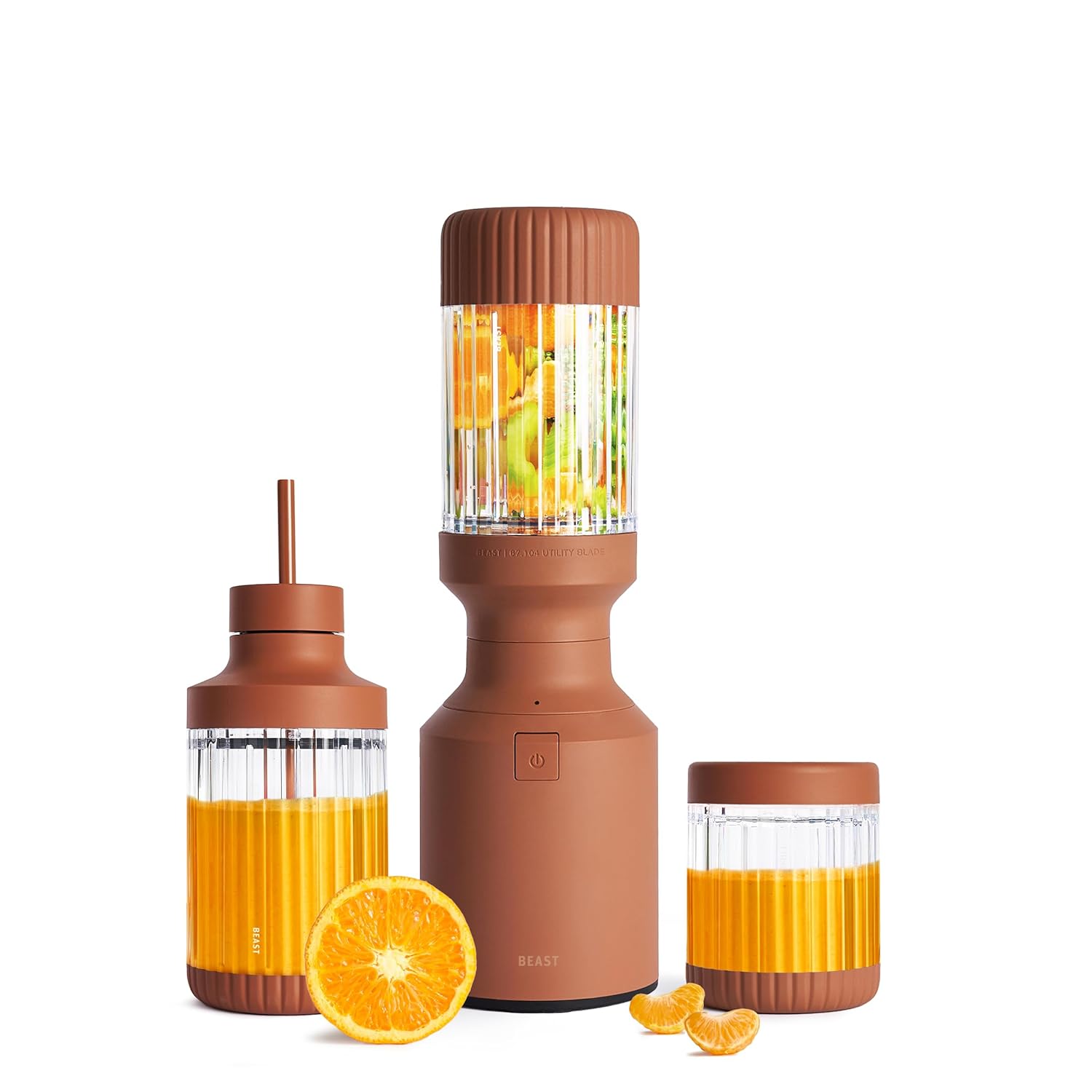 The Beast Mini Blender Plus Mini Countertop Kitchen Blender Blend Smoothies and Shakes Dressings Sauces Dips Extra Vessels