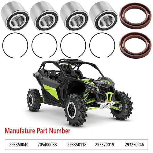 Miniatura 5 de Kit de juntas de cojinete de rueda delantera y trasera para Can-Am Outlander Renegade Commander 330 400 500 650 800 1000 Defender HD10 HD8 OEM #